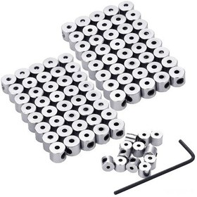 Resim Qingmipy 100 Adet Bakır Kaplama Rüşeym Sabitleyici, 6x5 Mm, 10 Adet Anahtar İle, Güçlü Tutma, Kolay Kurulum, Gömlek-şap-çanta Uyumlu 