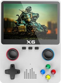 Resim X6 Elde Kullanılır Oyun Konsolu 3.5 İnç Ips Ekran Retro Oyun Oyuncu 3d Joystick White İspanya 