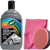 Resim Turtle Wax Renkli Cila Gri 500 ml Uygulama Süngeri 3 Bez 