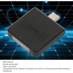 Resim Taşınabilir Rfıd Kimlik Kartı Okuyucu, Tip C Cep Telefonu Akıllı 