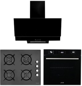 Resim Eminçelik ve AFM Tech 12 225 + FM7700 + FM3250 Turbolu Ankastre Set Siyah 