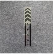 Resim Sones 10 Adet Motosiklet Araba Çamurluk Yansıtıcı Etiket Modifiye Dekoratif Su Geçirmez Etiket Ok Yıldız Siyah 