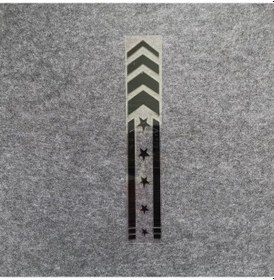 Resim Sones 10 Adet Motosiklet Araba Çamurluk Yansıtıcı Etiket Modifiye Dekoratif Su Geçirmez Etiket Ok Yıldız Siyah 