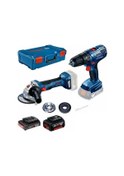 Resim Bosch GWS 180-LI+GSB 180-LI + 1x 2.0Ah 1x4.0Ah XL-BOXX Taşlama Vidalama SET - 0615990M36 