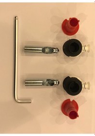 Resim VitrA Asma Klozet Gizli Fischer Montaj Seti Siyah 