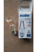 Resim Ecolite E27 7.5 w Rustik Ampul Gün Işığı sarı Işık 