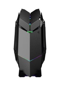Resim Quantum Gaming Ironclad 6x Argb Fan Full Size Atx Siyah Çelik Gövde Psu'suz Gaming Kasa 