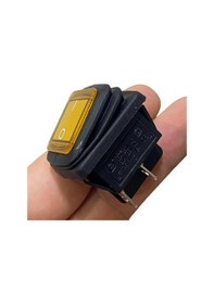Resim Ic-104w Geniş Körüklü Işıklı Anahtar On-off 4p Sarı 
