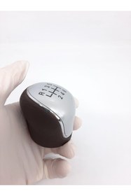 Resim CABU Hyundai Ix35 Vites Topuzu 6 Ileri Kahverengi Deri Gri Şema Vites Topuzu 