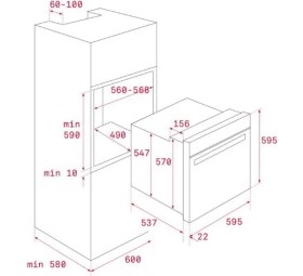 Resim Teka Siyah Set (Hlb 840 Ss Ankastre Fırın -Ml 820 Bıs Ankastre Mikrodalga Fırın) 