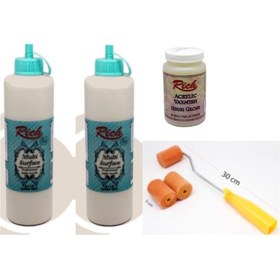 Resim Rich Multi Surface Boya 2 Adet 500 Cc. Sahra Beji +Set 
