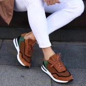 Resim Saillaker’s Sail Lakers - Taba, Yeşil Süet Bağcıklı Erkek Sneaker 