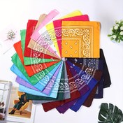 Resim 53,34 cm Hafif Polyester Paisley Rock Street Hip-Hop Bandana - Hızlı Kuruyan Ter Emici Dekoratif Tasarım, Canlı Renk Seçenekleri ile Casual Streetwear ve Boho Modası için, Hediye Verim İçin Hippie Bandana 