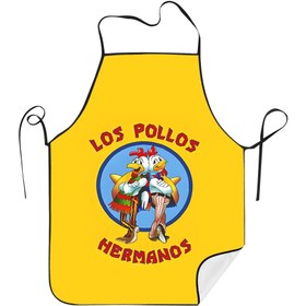 Resim Los Pollos Hermanos Vintage Tarzı Önlük, %100 Polyester Dokuma Kumaş, Hafif Esnek, Desenli Tasarım, 190 gr/m2, Şık Yaratıcı Mutfak Önlüğü 