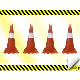 Resim Lr-0250 Kırılmaz Trafik Konisi 4'lü 