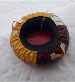 Resim Genel Markalar Turuncu Şişme Kar Kızağı Karda Kayak Botu 