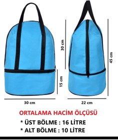 Resim Wi Fro Termos Çanta Isı Yalıtımlı 2 Bölmeli 26 Litre Kamp Piknik Outdoor Çantası Sıcak Soğuk Tutucu Çanta 