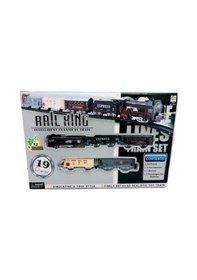Resim Pilli Işıklı Raylı Tren Seti Express 19 Parça Rail King 