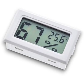 Resim ELEKTROMALL Mini Lcd Dijital Elektronik Beyaz Termometre Higrometre Sıcaklık Nem Ölçer (KABLOSUZ) 2 Pil 