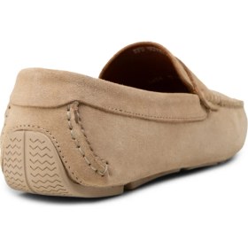 Resim Deery Erkek Hakiki Süet Bej Penny Loafer - E0920MBEJC01 