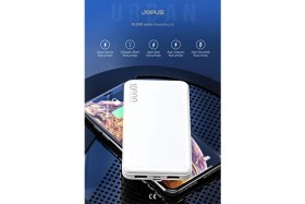 Resim Jopus 10000MAH Powerbank - LED Işık Göstergeli - Taşınabilir Şarj Cihazı - Beyaz JP-P10 