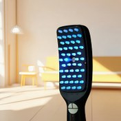 Resim 1 adet Şarj Edilebilir Lityum Pil Elektrikli Masaj Kavrama, USB Şarj, 200mAh, Kokusuz, Yedi Renk Işıklı, Saç Masajı için 