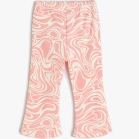Resim Kız Bebek Tayt Batik Desenli Beli Lastikli Pamuklu 