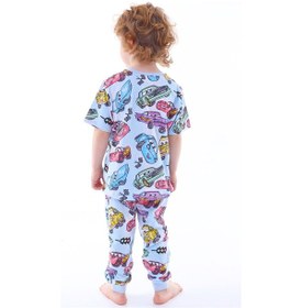 Resim Zuzunga Skye Paw Patrol Desenli Kız Çocuk Pijama Takımı Mavi 