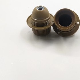 Resim Retro Vitrini Dekoratif Plastik E-27 Tam Dişli Halkalı Duy Gold (2 Adet) 