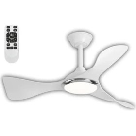 Resim Cenevre Ledli Tavan Vantilatörü Beyaz (Kumandalı) 