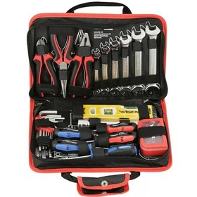 Resim Magnotto El Aleti Seti Dolu Takım Çantası 56 Parça Alet Çantası Seti Wisent Alyan Anahtar Pense Tornavida Set 