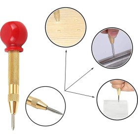 Resim Stellar Metal Ahşap Plastik Için Yastıklı Kapaklı Otomatik Merkez Delgeç (Yurt Dışından) 