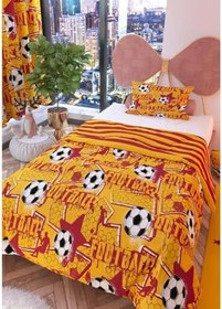Resim Taraftar Sarı Çift Taraflı Çocuk Nevresim Takımı 160x220 cm 