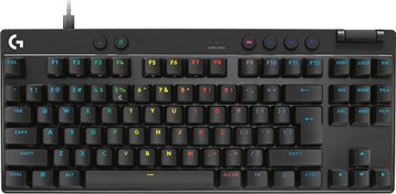 Resim Logitech G Pro X Tkl Rapid Kablolu Oyuncu Klavyesi Us Layout Analog Siyah 920-013233 