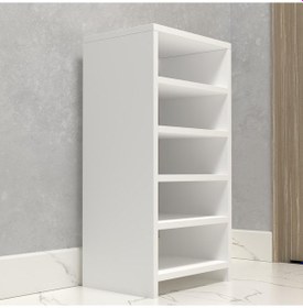 Resim Kenzlife Kapaklı Ayakkabılık Bosnevi Mat Beyaz Suntalam 080 040 30 On Çift Ayakkabı Kapasitesi Arkalıksız Beyaz 