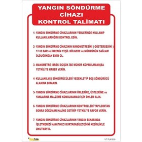 Resim YANGIN SÖNDÜRME CİHAZI KONTROL TALİMATI TLM 039 