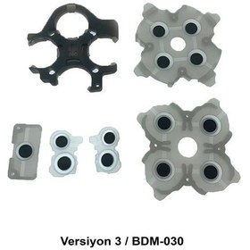 Resim Ps5 İç Lastik V3 Silikon İletken Ps5 Dualsense Versiyon 3 Tamir Yedek Parça Siyah 