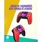 Resim P5 Retro Gamepad – Kompakt Tasarım, 520 Oyun, Nostalji Sevenlere Özel 