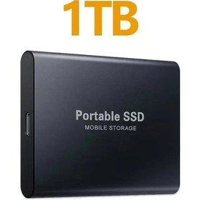 Resim Harici Sabit Disk 1tb 2tb Yüksek Hızlı Sabit Disk Usb3.1 Type-c Katı Hal Black 1tb Diğer 