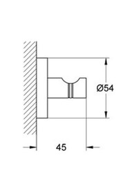 Resim Grohe Essentials Askı, Krom, 40364001 Gri 