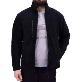Resim Kordak Siyah Üç Cepli Fermuarlı Polar Hırka 