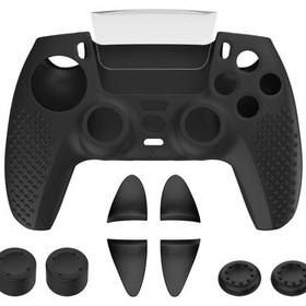 Resim Ps5 Oyun Denetleyicisi Joystick Kapağı Silikon Koruyucu Kapak Kiti Toz Geçirmez Kılıf İçin 