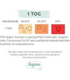 Resim Organik Pamuk Çocuk Ayaklı Uyku Tulumu - 1 Tog - (12-18 Ay) - Kum Beji 