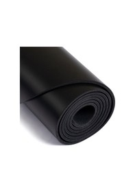 Resim Gymo Pu-rubber Kaydırmaz Kauçuk Yoga Pilates Matı 5mm Siyah Siyah 