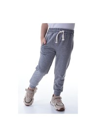 Resim Unisex Çocuk %100 Pamuk Günlük Jogger Eşofman Altı 12 Ay 5 Yaş Gri 