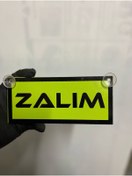 Resim HBSİ YEŞİL RENK ÜZERİ SİYAH RENK ZALIM YAZILI VANTUZLU CAM SÜSÜ 