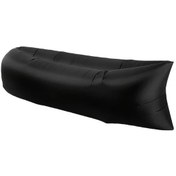 Resim Sinuoshop 1 Adet Siyah Şişme Koltuk Hızlı Şişme Katlanır Taşınabilir Kamp Plaj Bahçe Siyah 