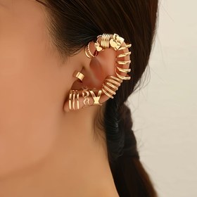 Resim 10 Adet Moda Metal Renk Gotik Punk Tarzı Abartılı Metal Kulak Manşetleri 