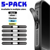 Resim Dayanıklı Metal Malzemeden Yapılmış Toz Geçirmez Ağlı 5 Adet iPhone 16/15/14/12 Serisi Hoparlör Kılıfı 