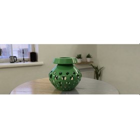 Resim Opencart "kozmik Zarafet: Geometrik Pot Şapka Abajur" Sadece Plastik Aparattır 